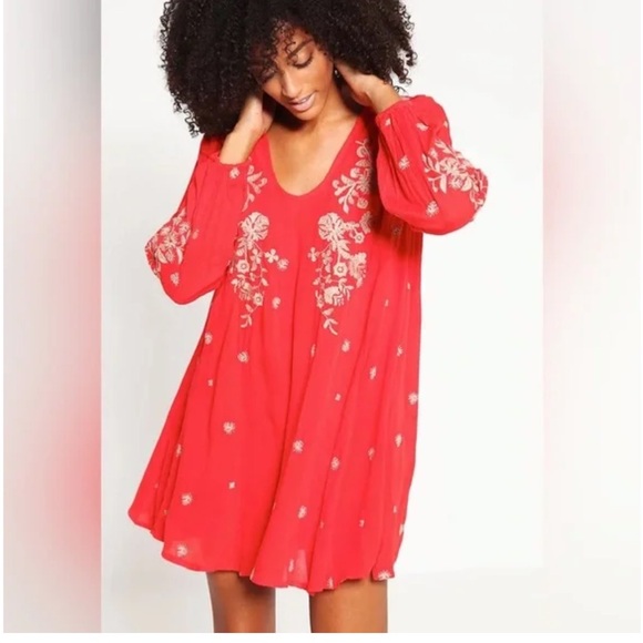 Free People Sweet Tennessee Embroidered Mini Dress NWT! - Picture 1 of 7